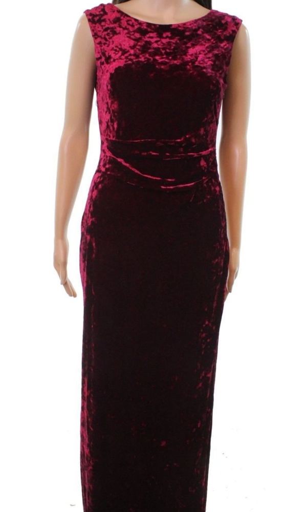 NWT Velvet Burgundy Gown